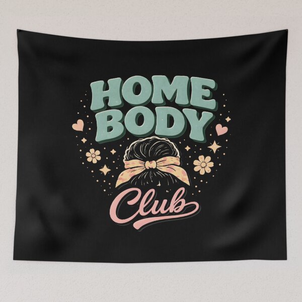 Item preview, Home Body Club Shirt, Introvert Tee, Homebody Anti Social Club Shirt, Self Care Wellness Gift, Trendy Reading designed and sold by THREE LITTLE BEANS.