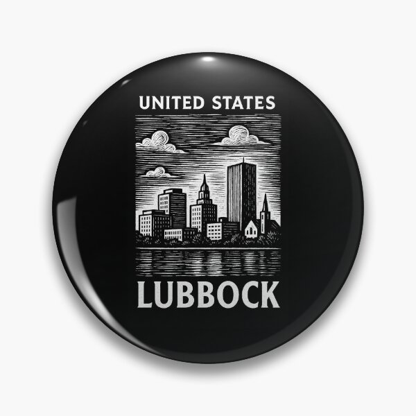 Item preview, Lubbock USA Linocut Style  designed and sold by Thistle-TShop.
