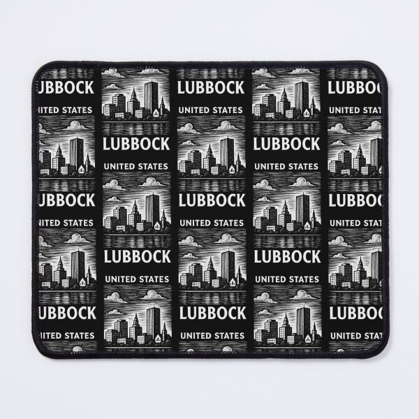 Item preview, Lubbock USA Linocut Style  designed and sold by Thistle-TShop.