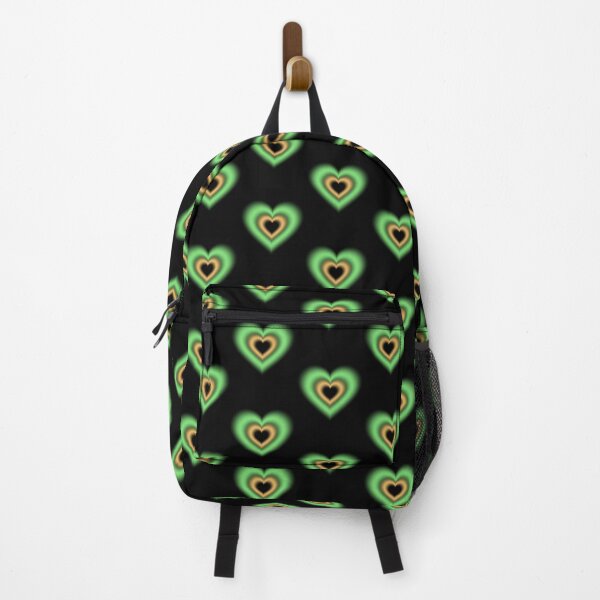 Item preview, Green and orange blurry hearts designed and sold by serenebookworm.