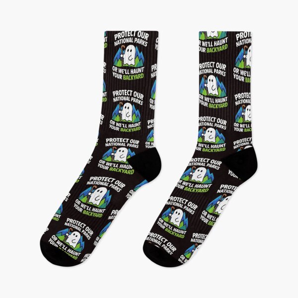 Item preview, Protect Our National Parks Or We'll Haunt Your Backyard – Nature Lover Spooky Humor designed and sold by Redgiant87x.
