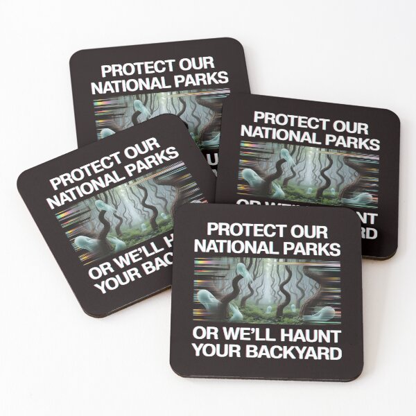 Item preview, Protect Our National Parks Or We'll Haunt Your Backyard – Spooky Camping Hiking Humor designed and sold by Redgiant87x.