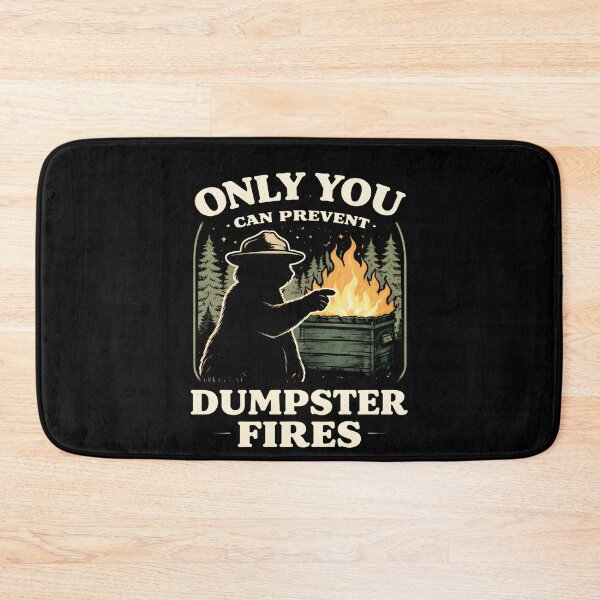 Item preview, Only You Can Prevent Shirt, Funny Raccoonshirt, Sarcastic Humor Tee, Dumpster Fire Raccoon designed and sold by THREE LITTLE BEANS.