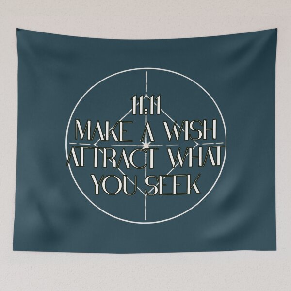 Item preview, 1111 Attract what you seek Minimal Typography Spiritual Aesthetic Design designed and sold by CosmicQuietLab.