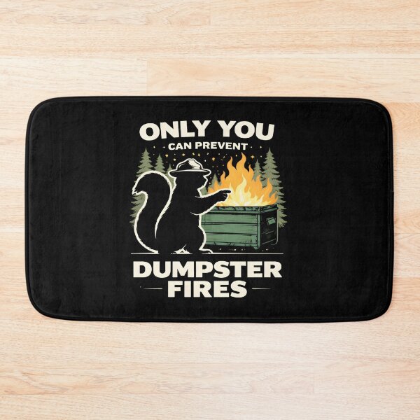 Item preview, Only You Can Prevent Shirt, Funny Raccoonshirt, Sarcastic Humor Tee, Dumpster Fire Raccoon designed and sold by THREE LITTLE BEANS.