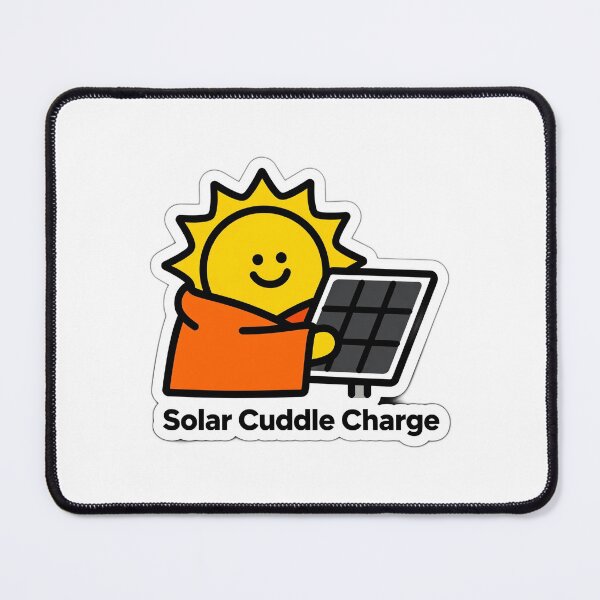 Item preview, Solar Cuddle Charge Minimalist Vector Graphic – Cozy Eco Tee Design designed and sold by Arte-Excellency.