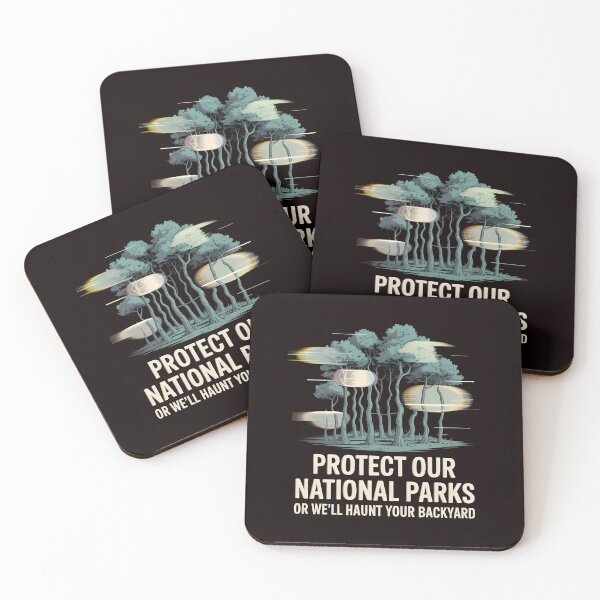 Item preview, Protect Our National Parks Or We'll Haunt Your Backyard – Nature Lover Weirdcore Humor designed and sold by Redgiant87x.