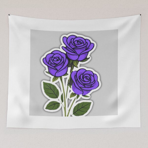 Item preview, Purple Rose Bouquet Sticker designed and sold by rodiastore.
