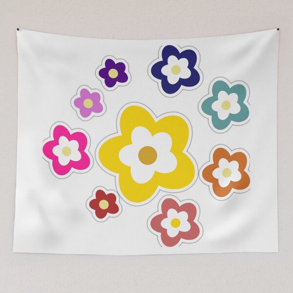 Item preview, colorful flower sticker pack . designed and sold by rodiastore.
