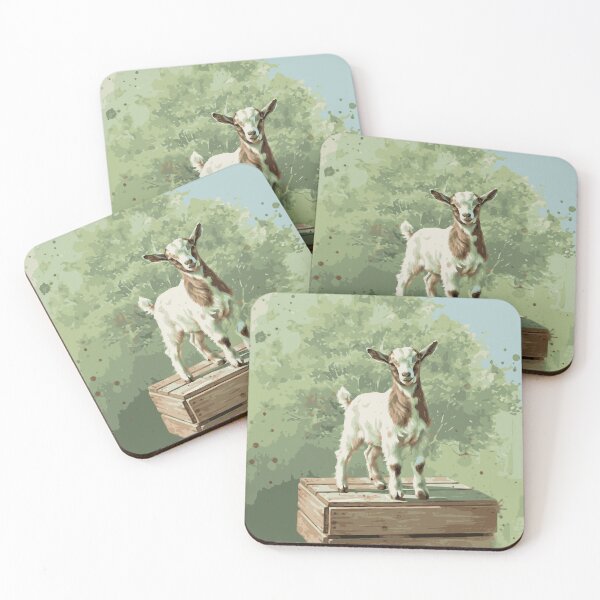 Item preview, Cute Baby Goat with Watercolor Art for Animal Lovers designed and sold by Gear Camel.