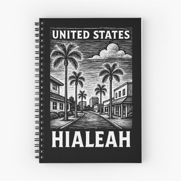 Item preview, Hialeah USA Linocut Style  designed and sold by Thistle-TShop.