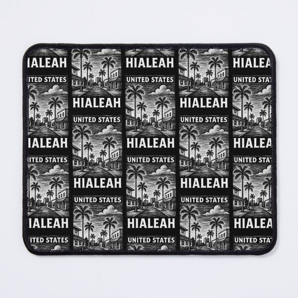 Item preview, Hialeah USA Linocut Style  designed and sold by Thistle-TShop.