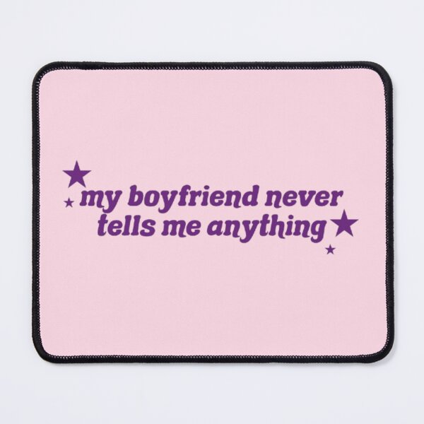 Item preview, my boyfriend never tells me anything designed and sold by trinketgal.