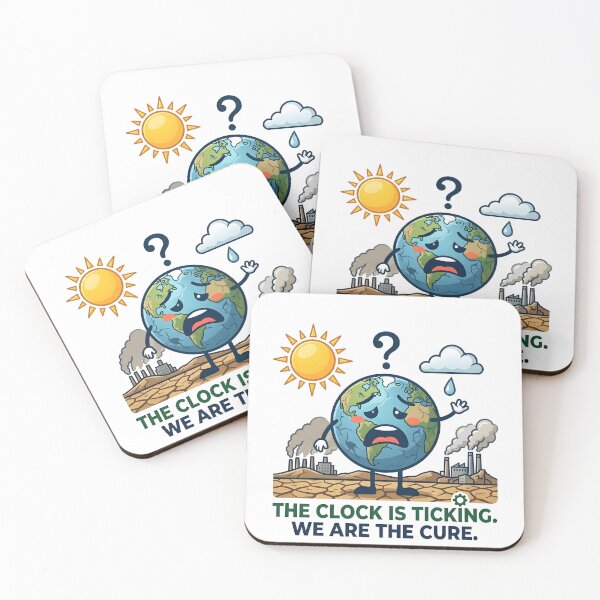 Item preview, The Clock Is Ticking Climate Change Earth designed and sold by Nuvoro Eco Awareness.