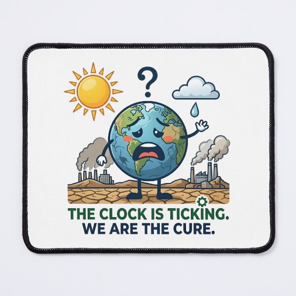 Item preview, The Clock Is Ticking Climate Change Earth designed and sold by Nuvoro Eco Awareness.