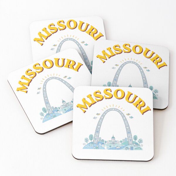 Item preview, Missouri St. Louis Gateway Arch - Vintage Folk Art Skyline designed and sold by PeerMstudio.