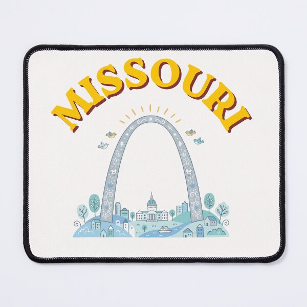 Item preview, Missouri St. Louis Gateway Arch - Vintage Folk Art Skyline designed and sold by PeerMstudio.