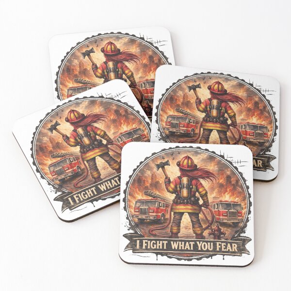 Item preview, Funny Firefighter I Fight What You Fear Firefighter designed and sold by yunamaliskova.