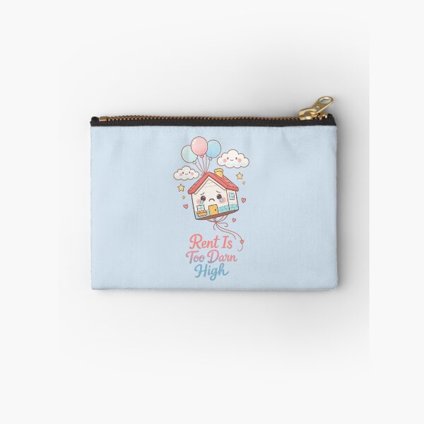 Item preview, Cute Floating House Balloon - Rent Is Too Darn High Kawaii Illustration | Cozy Pastel Aesthetic designed and sold by PopCulturePixel.