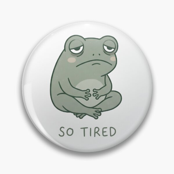 Item preview, Sleepy Frog Feeling Totally Exhausted designed and sold by DzessiK.