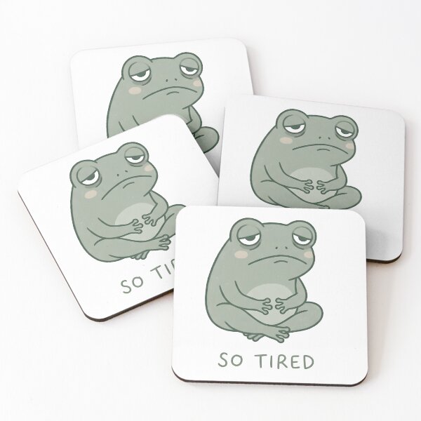 Item preview, Sleepy Frog Feeling Totally Exhausted designed and sold by DzessiK.