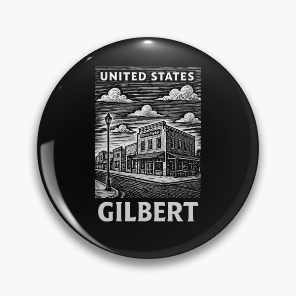 Item preview, Gilbert USA Linocut Style  designed and sold by Thistle-TShop.