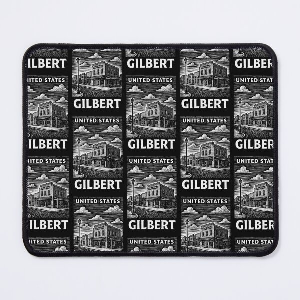 Item preview, Gilbert USA Linocut Style  designed and sold by Thistle-TShop.