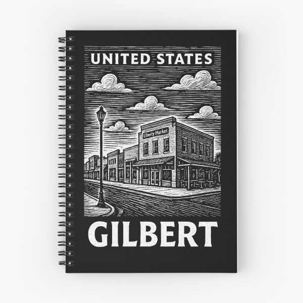 Item preview, Gilbert USA Linocut Style  designed and sold by Thistle-TShop.