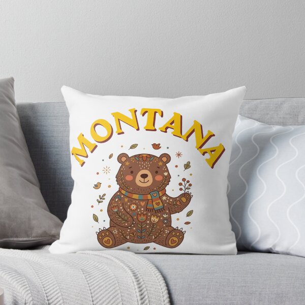 Item preview, Montana Folk Art Bear - Whimsical Vintage Wildlife Design designed and sold by PeerMstudio.