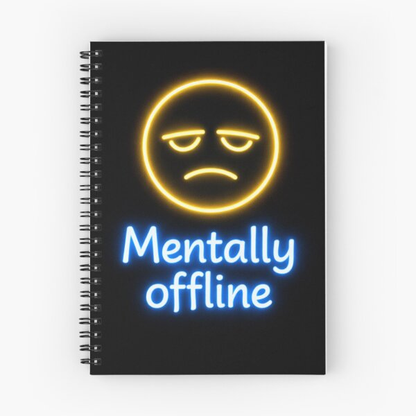 Item preview, Mental disconnection: minimalist neon design  designed and sold by Bittor18.