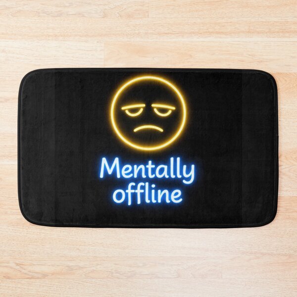 Item preview, Mental disconnection: minimalist neon design  designed and sold by Bittor18.