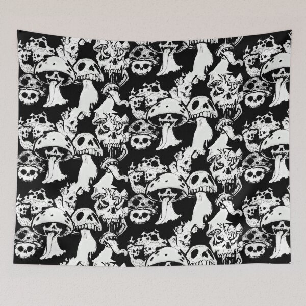 Item preview, Mushroom Nightmare Village  designed and sold by Chad's Fresh Art.