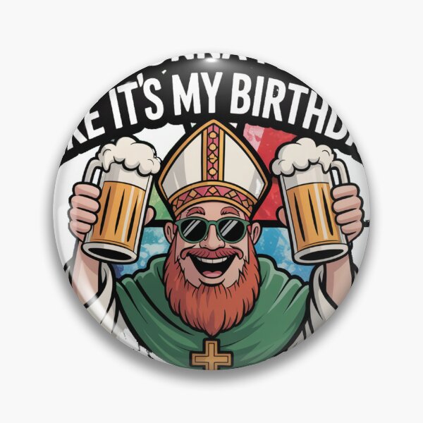 Item preview, Stained Glass Saint Patrick Beer Toast designed and sold by Bloomkept.
