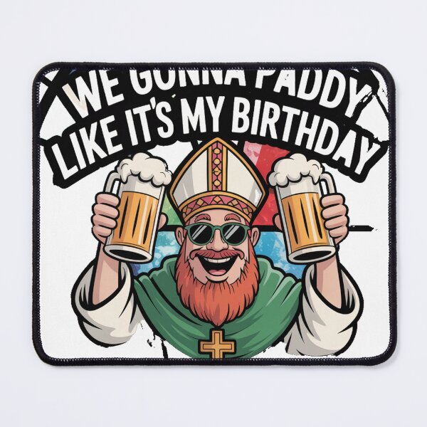 Item preview, Stained Glass Saint Patrick Beer Toast designed and sold by Bloomkept.
