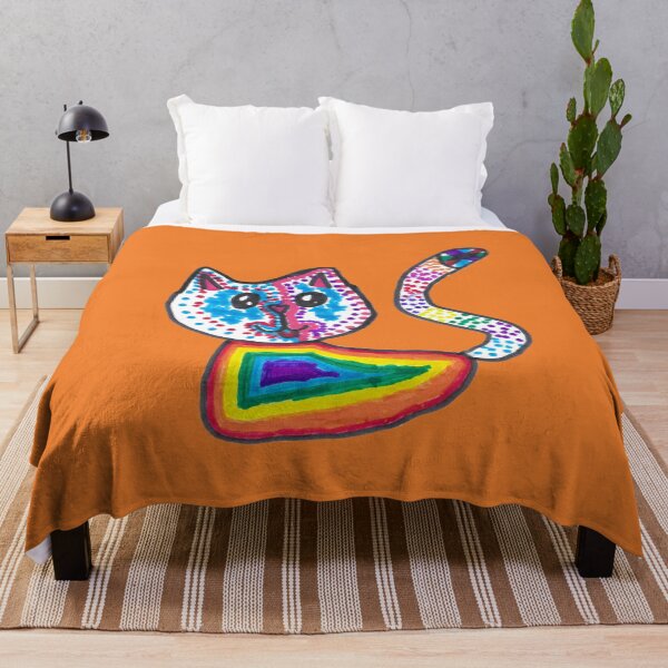 Item preview, Colorful Polka Dot Cat designed and sold by nimbfeja.