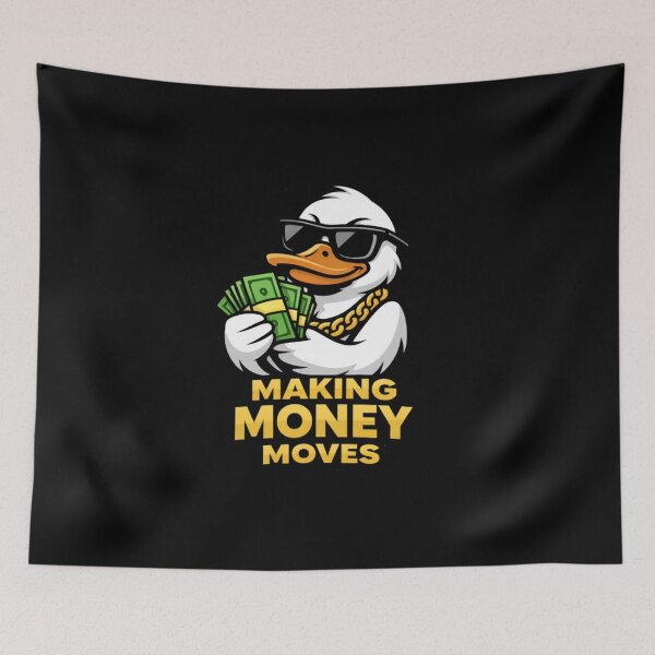 Item preview, Funny Money Duck Shirt Making Money Moves Hustle Humor designed and sold by Motivora.