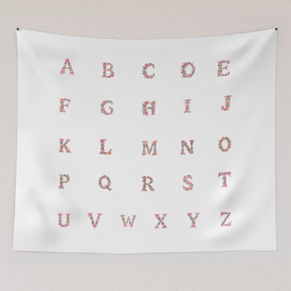 Item preview, Pink Rose Alphabet designed and sold by Avenelle.