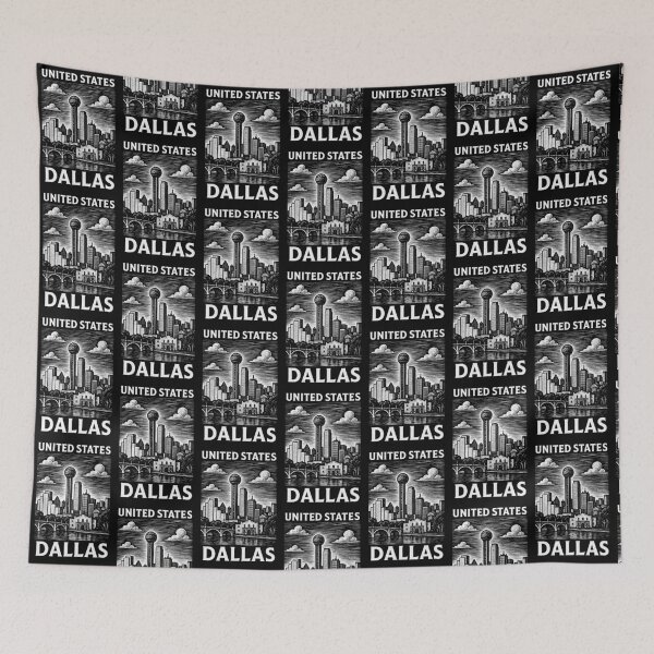 Item preview, Dallas USA Linocut Style  designed and sold by Thistle-TShop.