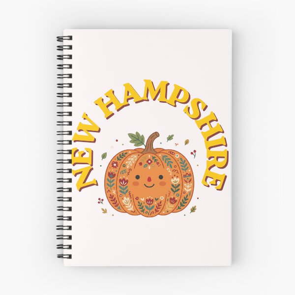 Item preview, New Hampshire Whimsical Fall Pumpkin - Folk Art Design designed and sold by PeerMstudio.