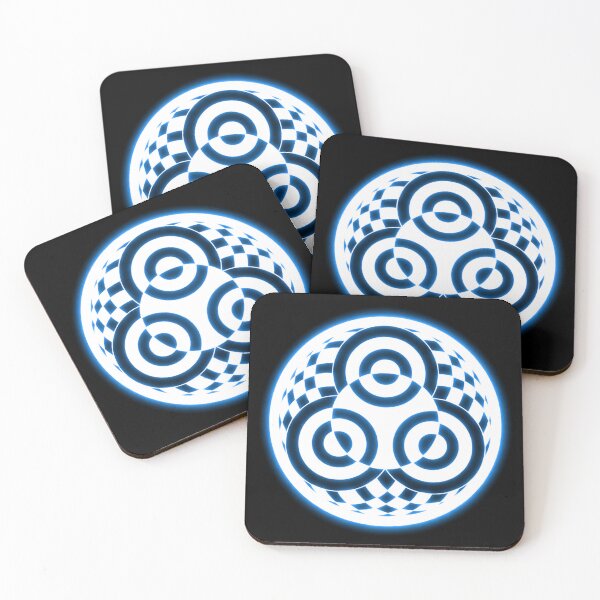 Item preview, Crop circle neon blue designed and sold by MessageToEarth.
