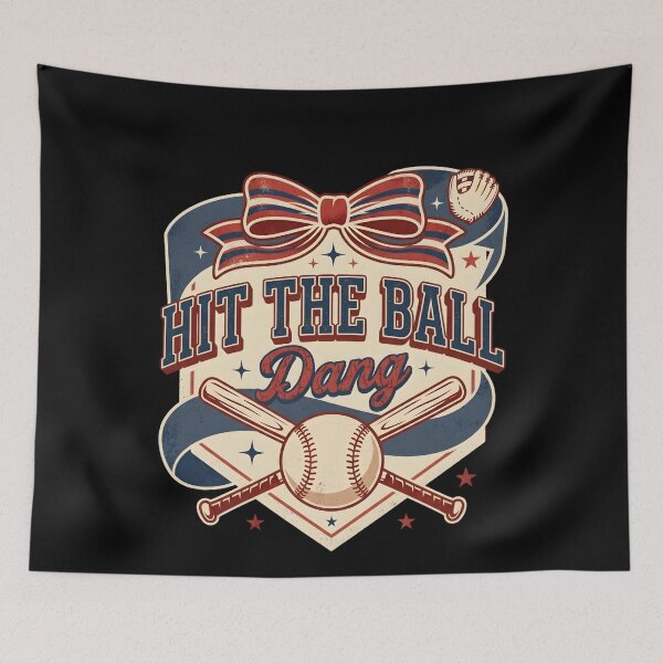 Item preview, Hit The Dang Ball Basebal  designed and sold by THREE LITTLE BEANS.