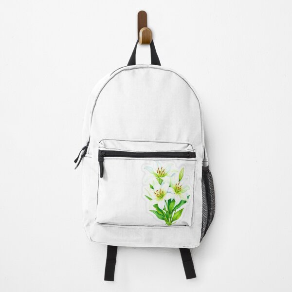 Item preview, White Lily Flower Sticker | Elegant Floral Aesthetic | Botanical Lily Bouquet | Minimal Nature Art Sticker designed and sold by UmarSBazaaR.