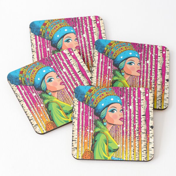 Item preview, Charming Portrait in Snowy Birch Forest Playfulness designed and sold by Artessie.
