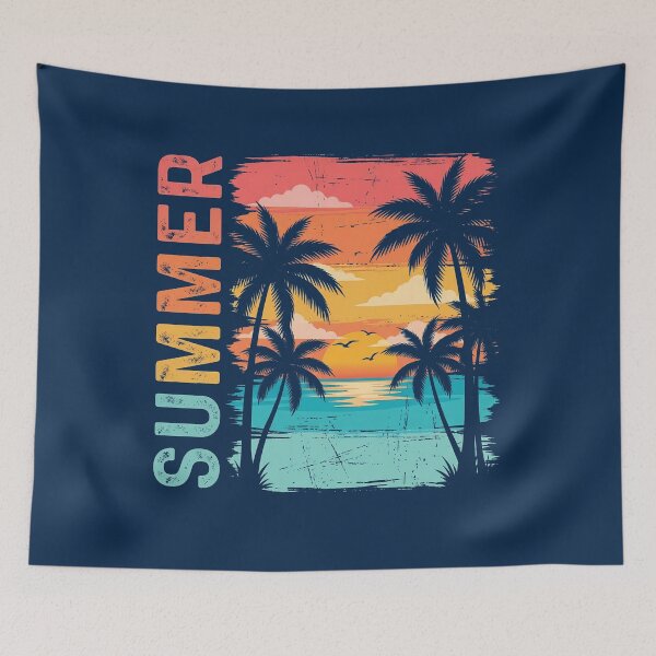 Item preview, Good Vibes Typography Design - Tropical Sunset Aesthetic Beach Style designed and sold by KymeraStudio25.