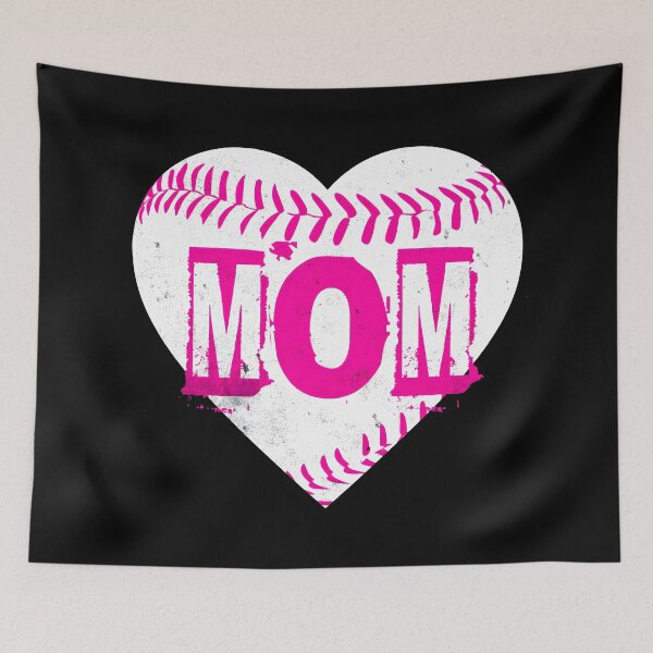 Item preview, Pink Baseball Mom Heart designed and sold by Paulocdias.