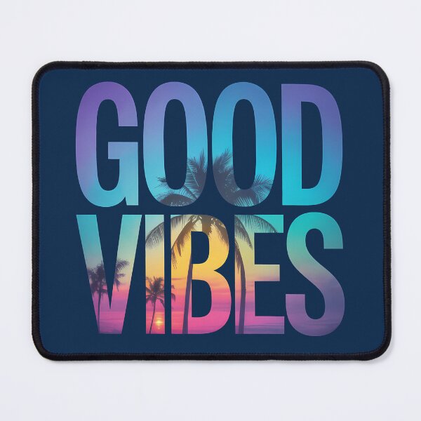 Item preview, Good Vibes Typography Design - Tropical Sunset Aesthetic Beach Style designed and sold by KymeraStudio25.