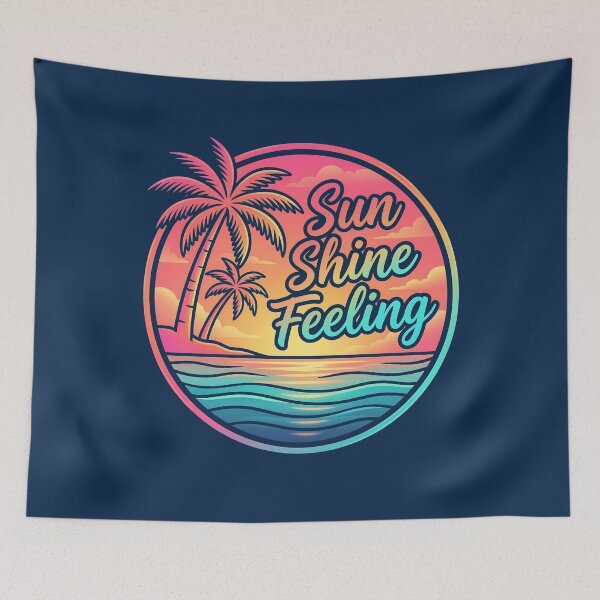 Artikelvorschau, Strandabzeichen-Design mit sonnigem Flair – Logo im tropischen Sonnenuntergangs-Stil entworfen und verkauft von KymeraStudio25.