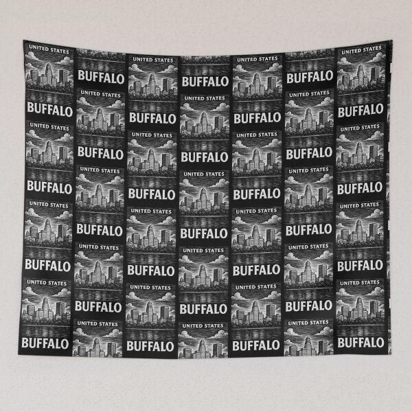 Item preview, Buffalo USA Linocut Style  designed and sold by Thistle-TShop.