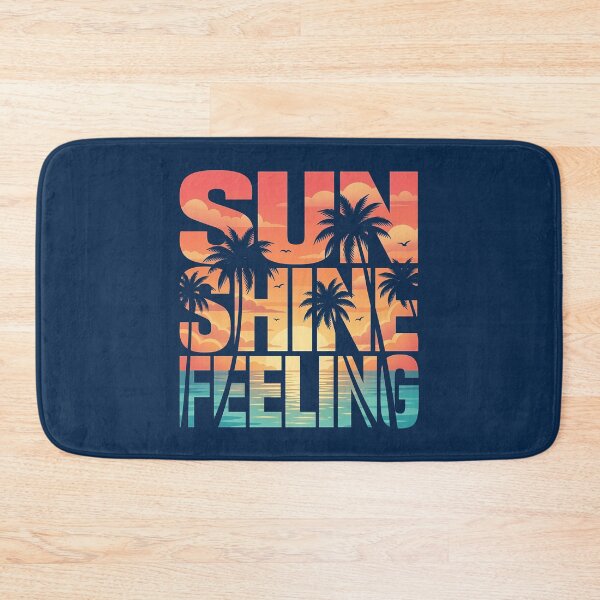 Item preview, Sun Shine Feeling Typography Design - Tropical Sunset Beach Aesthetic designed and sold by KymeraStudio25.