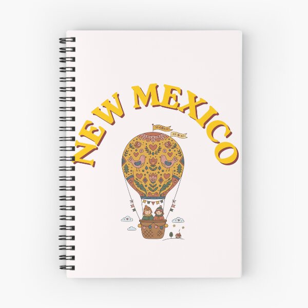 Item preview, New Mexico Hot Air Balloon - Vintage Folk Art Illustration designed and sold by PeerMstudio.